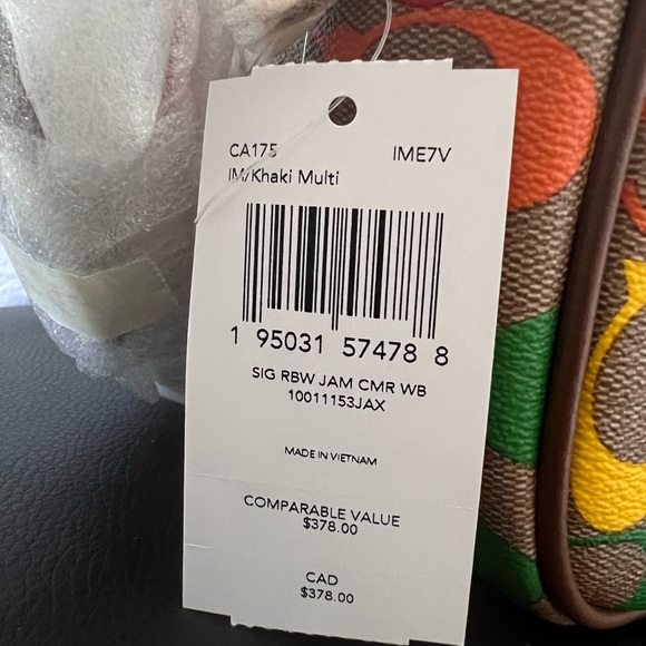 Coach | Bags | Nwt Coach Jamie Camera Bag In Rainbow Signature Canvasleather Goldkhaki Multi 